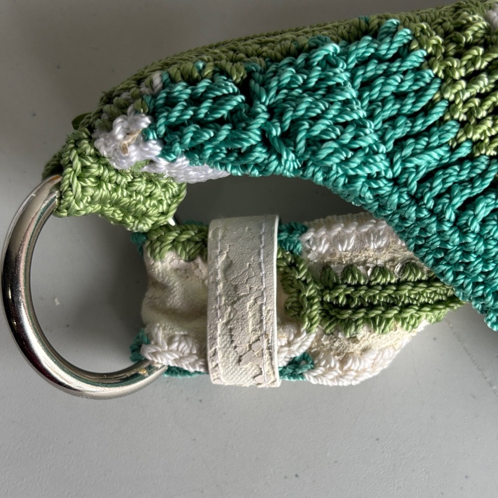 The Sak Green and Blue Crochet Hobo Bag - Picture 9 of 10
